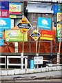 Posters on polling-day, Upper Richmond Road West, SW14