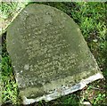 Fallen gravestone in Section HH