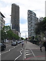 Tower blocks on City Road, Islington