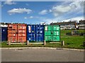 Storage containers, McClay Park, Omagh