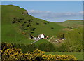 SO0859 : Carregwiber - house and hill by Andrew Hill