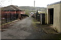 Back lane on the east side of Vicarage Lane, Bargoed