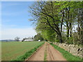 Farm track on Fawside near Gordon in The Borders