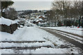 Queensway, Chelston, in the snow