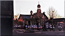 TL8783 : Thetford Guildhall and Shambles across the market place by Chris Brown