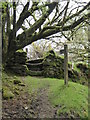 Stile on public footpath near Treswallock