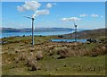 NS2774 : Wind turbines at Murdieston Farm by Lairich Rig