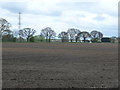 Power lines crossing Stockton West Moor