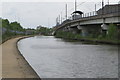 Pomona tram stop by the Bridgewater canal