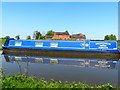 Narrowboat moored along the Shropshire Union Canal