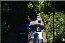 SP5306 : Looking down Headington Hill from the footbridge by Christopher Hilton