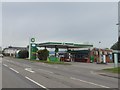 BP filling station by A38 south of Bridgwater