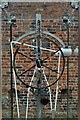 Nantwich, Cocoa Yard: Detail of Millennium Clock