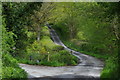 Lane in the dip by Rhyd-blawd farm