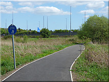 NS4765 : Glasgow Airport cycle route by Thomas Nugent