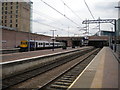 Railway station platforms, Manchester Airport