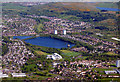 Stanely Reservoir from the air