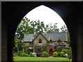 View through the entrance to Holly Village