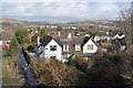 Large house by footpath