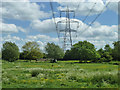 Power line over the River Ouzel