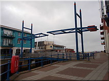 SX9980 : Footbridge at Ferry terminal - near Marina by Betty Longbottom