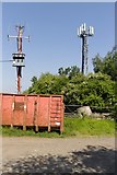 SK4941 : Mobile telephone mast near Shortwood Farm by Mark Anderson