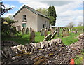 Southeast corner of the former Moriah Presbyterian chapel, Pengenffordd, Powys