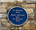 Blue Plaque: St Helena Mill