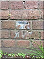 Bench mark on Upton Bridge, Greasby Road, Wirral