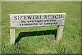 TM4762 : Sizewell Beach sign by Geographer