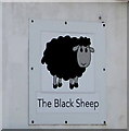 ST1797 : Black Sheep name sign, Pentwyn Road, Blackwood by Jaggery