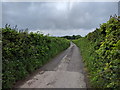 Lane from Restland heading for Church Hill Cross