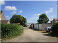 Garages and glasshouses at Headley