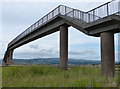 SD7631 : Footbridge across the M65 motorway by Mat Fascione