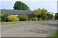 Roadside shrubbery by the entrance to Monk