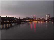 TQ3079 : New Year's Day early morning view from Westminster Bridge by Robin Sones