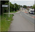 Ashchurch Primary School and Village Hall direction sign