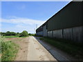 Whinhill Lane and barn at Whinhill Farm