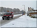 Fire brigade in the snow, Crawley