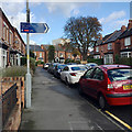 Florence Road and signage, Wylde Green, north Birmingham