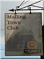 Malling Town Club sign