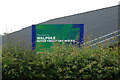 TM3875 : Walpole Water Treatment Works sign by Geographer