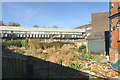 Former rear garden of the burnt-out Great Western pub, by Station Road, Warwick