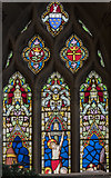 TA0489 : Stained glass window (partial), St Mary's church, Scarborough by Julian P Guffogg