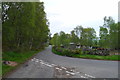 The road from Corry of Ardnagrask joining the road to Muir of Ord