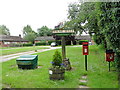 Holme Hale village sign and unassociated accoutrements