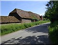 Old barn at Roche Court Farm, East Winterslow