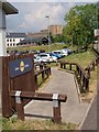 Footpath to the Lidl car park