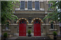 Sandy Baptist Church doors