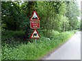 Road signs at Bean Ford